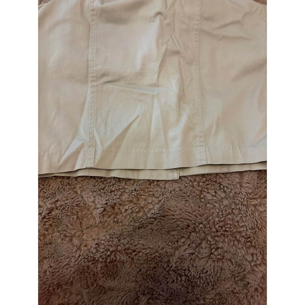 Calvin Klein Women's Khaki Button Front Belted Safari Sheath Dress Sz XS - Picture 9 of 10